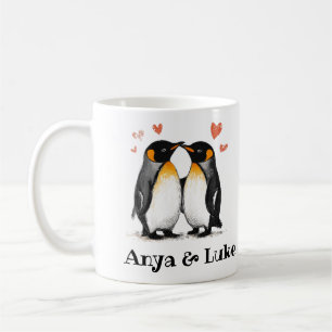 Mug Pour les amoureux, Citation de pingouins, Ajouter 
