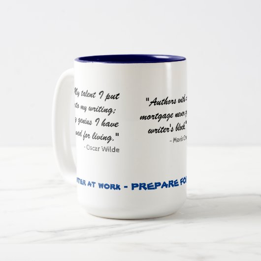 Mug pour les écrivains (3) (Devant gauche)