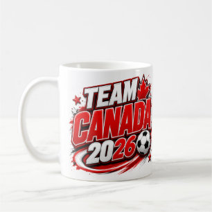 Mug pour les fans de soccer ÉQUIPE CANADA 2026 C