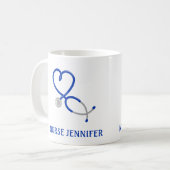 Mug Pour les médecins et les infirmières Stethoscope p (Devant gauche)