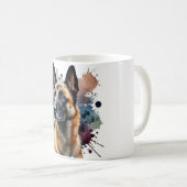 Mug 🐾 Pour l'Ultimate Belge Malinois Fan! 🐾 (Devant droit)