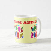 Mug Pour maman et papa couleur crème d'art message (Devant droit)