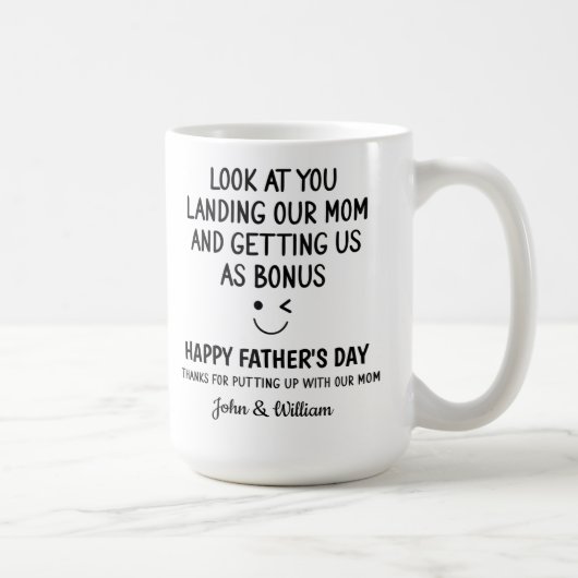 Mug Pour marcher papa Regardez votre maman atterrir (Droite)
