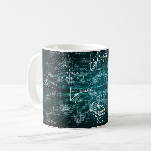 mug pour mathématicien, nerd, ingénieur avec mathé (Devant gauche)