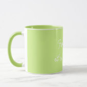 Mug Pour moi c'est toi la Saint-Valentin Light Green (Gauche)