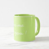 Mug Pour moi c'est toi la Saint-Valentin Light Green (Devant droit)