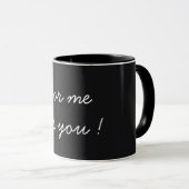 Mug Pour moi c'est toi Saint-Valentin Noir (Devant droit)