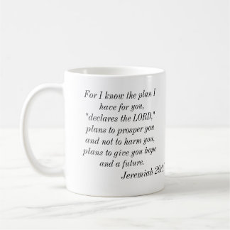 Mug Pour moi sais le plan que je prends pour vous,