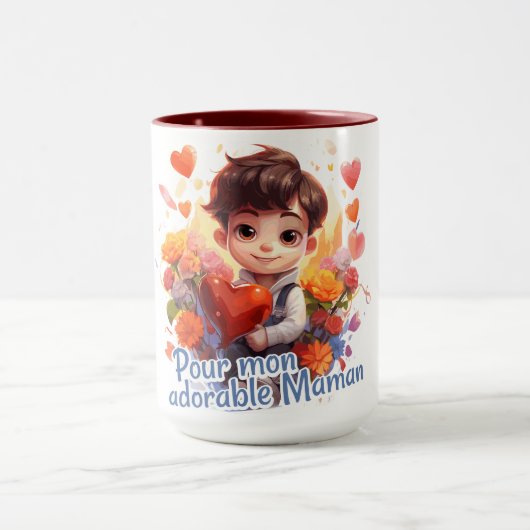 Mug Pour mon adorable Maman (Centre)