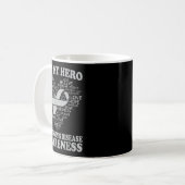 Mug Pour mon héros Ruban de sensibilisation à la malad (Devant gauche)