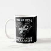Mug Pour mon héros Ruban de sensibilisation à la malad (Gauche)