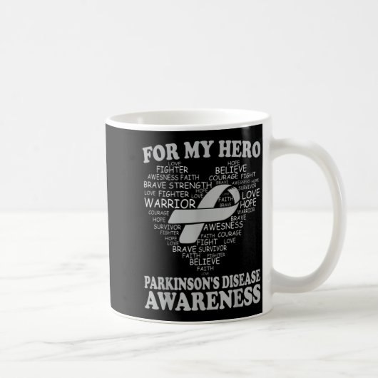 Mug Pour mon héros Ruban de sensibilisation à la malad (Droite)