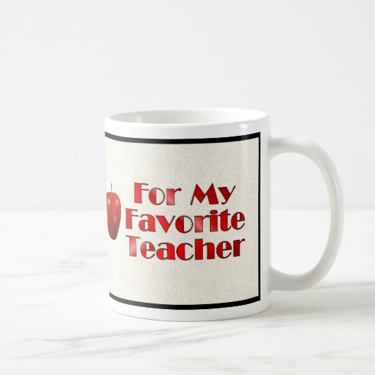 Mug Pour mon professeur préféré (Droite)