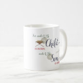 Mug Pour nous un enfant est né (Devant droit)