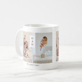 Mug Pour papa | Grille photo moderne à deux photos (Devant gauche)