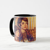 Mug pour repas de famille Hanukkah (Devant gauche)