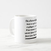 Mug pour savoir faire du cheval (noir) (Devant gauche)