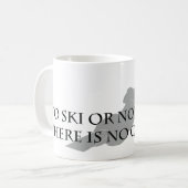 Mug Pour skier ou ne pas skier (ski nautique) (Devant gauche)