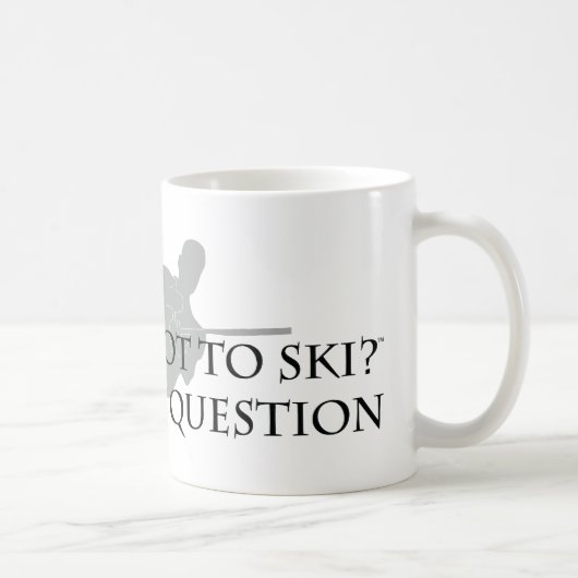 Mug Pour skier ou ne pas skier (ski nautique) (Droite)