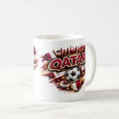 Mug pour supporter de football qatari | Supporter (Devant droit)