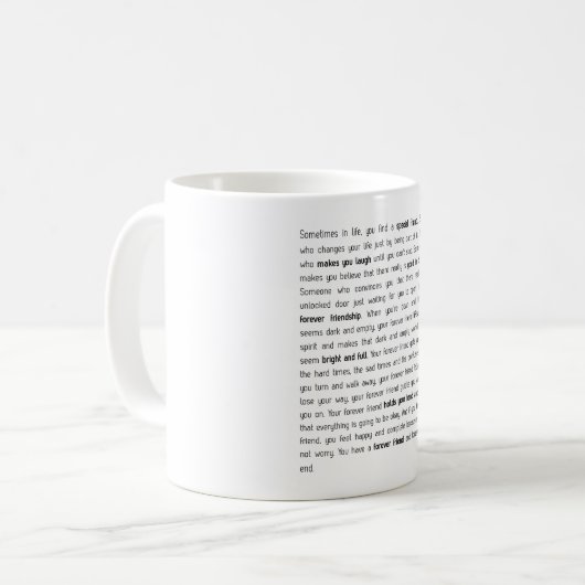 Mug Pour toujours, aucune fin (Devant gauche)