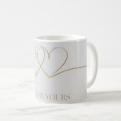 Mug Pour toujours : Coeurs interconnectés Design (Devant droit)