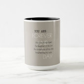 Mug Pour toujours et un poème de jour (Centre)