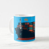 Mug Pour tous les capitaines sur le conteneur (Devant gauche)