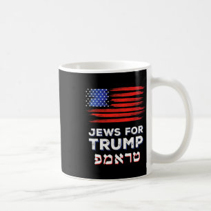Mug Pour Trump 2024 Israel Usa Hébreu Election Jewish