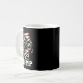 Mug Pour Trump 2024 Motorcycle Patriotic American Drap (Devant gauche)