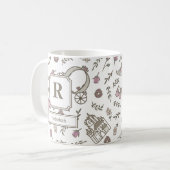 Mug Pour un monogramme de princesse (Devant gauche)