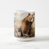 Mug Pour un ours de maman avec deux petits le jour de  (Centre)