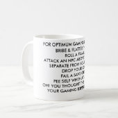 MUG POUR UNE EXPÉRIENCE OPTIMA DE JEU : PAIEMENT (Devant gauche)