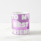 Mug Pour votre meilleur ami bulles en rose (Centre)