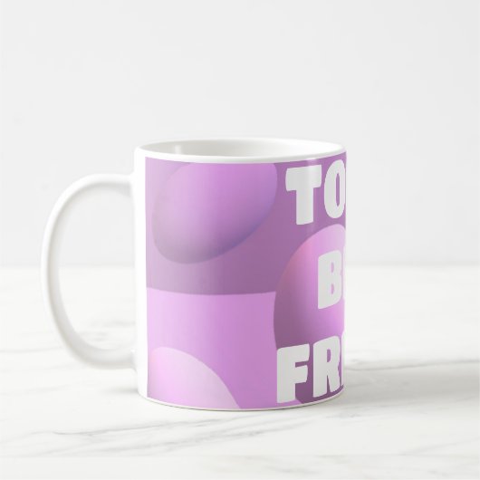 Mug Pour votre meilleur ami bulles en rose (Gauche)