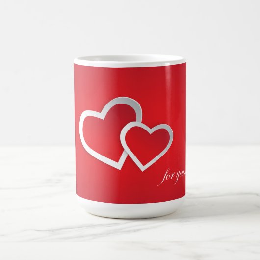 Mug Pour vous Valentine's Day Hearts Design-21987 (Centre)