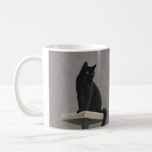 Mug Pourcentage de chat noir (Gauche)