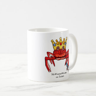 Mug Pourcentage de crabe avec couteau, MeWarriorWoman 