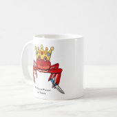 Mug Pourcentage de crabe avec couteau, MeWarriorWoman  (Devant gauche)