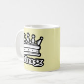 Mug Pourcentage royal du roi Couronne (Devant gauche)