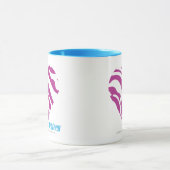 Mug Pourpre 2 de zèbre (Centre)
