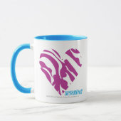 Mug Pourpre 2 de zèbre (Gauche)