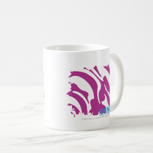 Mug Pourpre 3 de zèbre (Devant droit)