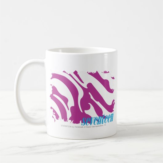 Mug Pourpre 3 de zèbre (Gauche)
