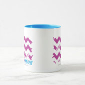 Mug Pourpre 3 de zigzag (Centre)