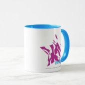 Mug Pourpre 4 de zèbre (Devant droit)