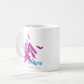 Mug Pourpre 4 de zèbre (Devant gauche)