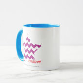 Mug Pourpre 4 de zigzag (Devant gauche)