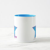 Mug Pourpre-Aqua 2 de damassé (Centre)