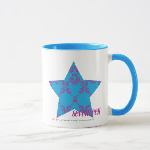 Mug Pourpre-Aqua 2 de damassé